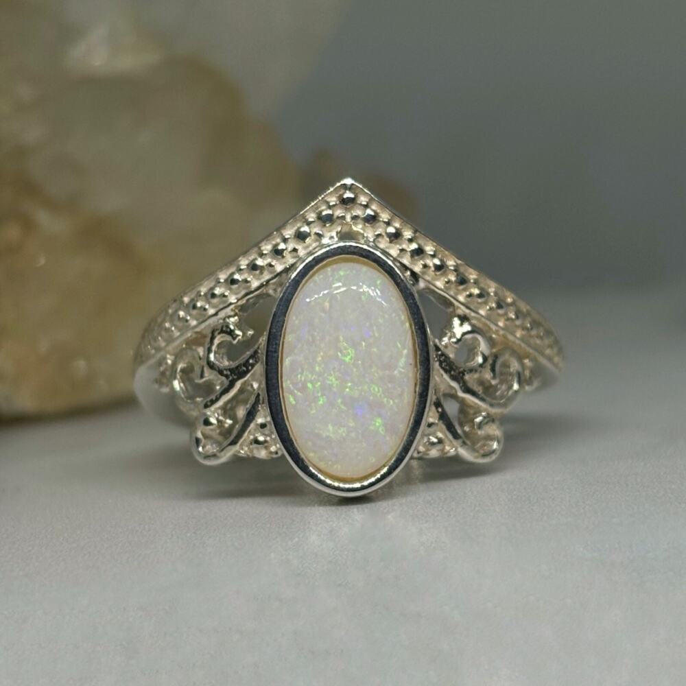 Majestic Australian Lambina Royalty Opal Ring